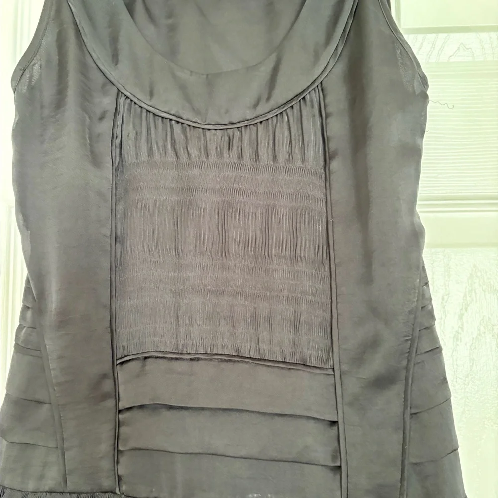 EUC Vintage Diane Von Furstenberg Black Pleated Mini Wills Dress Size 0 - Picture 9 of 12